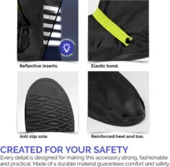 Perletti Overschoenen Reflecterend Pvc Zwart/roze Maat 36-39 -Bol 1200x1178 3