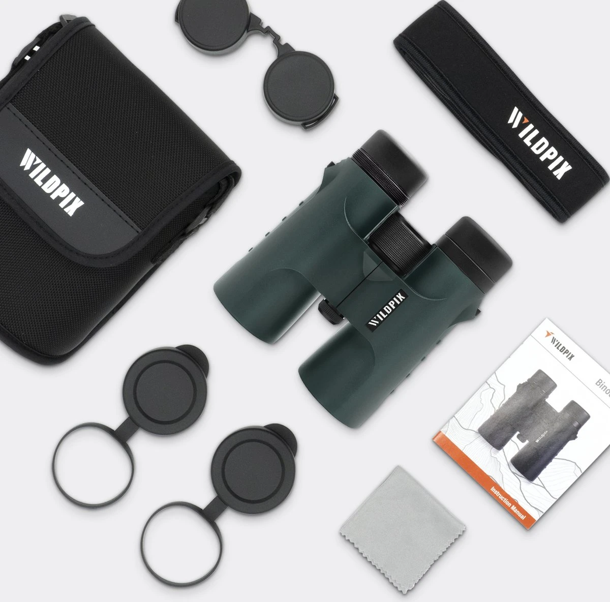 Verrekijker Waterdichte Wildpix XD 8x42 - Compact En Gas Gevuld Voor Volwassenen - Vogelen , Wildlife En Outdoor - Groen 11 Verrekijker Waterdichte Wildpix XD 8x42 - Compact En Gas Gevuld Voor Volwassenen - Vogelen , Wildlife En Outdoor - Groen - Afbeelding 9