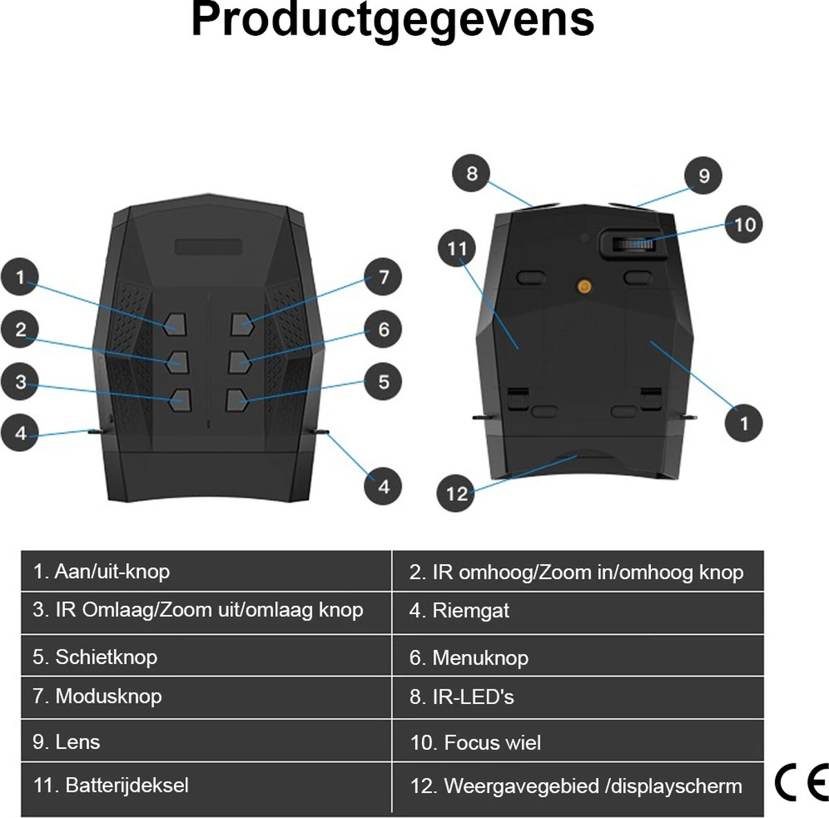 Nachtkijker Met Infrarood - Nachtkijkker Met Digitale Camera - Nachtkijker Met Warmtebeeld - Verrekijker Met Nachtzicht - Zwart - 1 7 Nachtkijker Met Infrarood - Nachtkijkker Met Digitale Camera - Nachtkijker Met Warmtebeeld - Verrekijker Met Nachtzicht - Zwart - 1 - Afbeelding 5