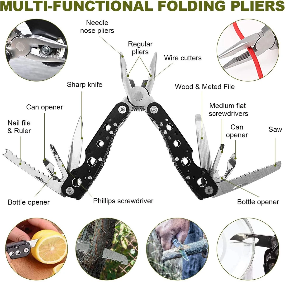 YONO Survival Kit Outdoor - Armband - Zakmes - Zaklamp - Vuurstarter - Kompas En Meer - XL Set 7 YONO Survival Kit Outdoor - Armband - Zakmes - Zaklamp - Vuurstarter - Kompas En Meer - XL Set - Afbeelding 5