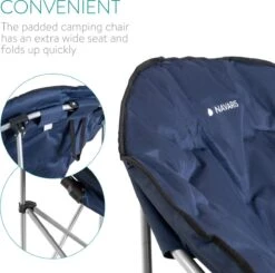 Navaris Klapstoel Met Draagtas - Campingstoel - Draagbare Stoel Voor Kamperen, Festivals En Vissen - Strandstoel - Inklapbaar - Donkerblauw 10 Navaris Klapstoel Met Draagtas - Campingstoel - Draagbare Stoel Voor Kamperen, Festivals En Vissen - Strandstoel - Inklapbaar - Donkerblauw -Bol 1200x1188