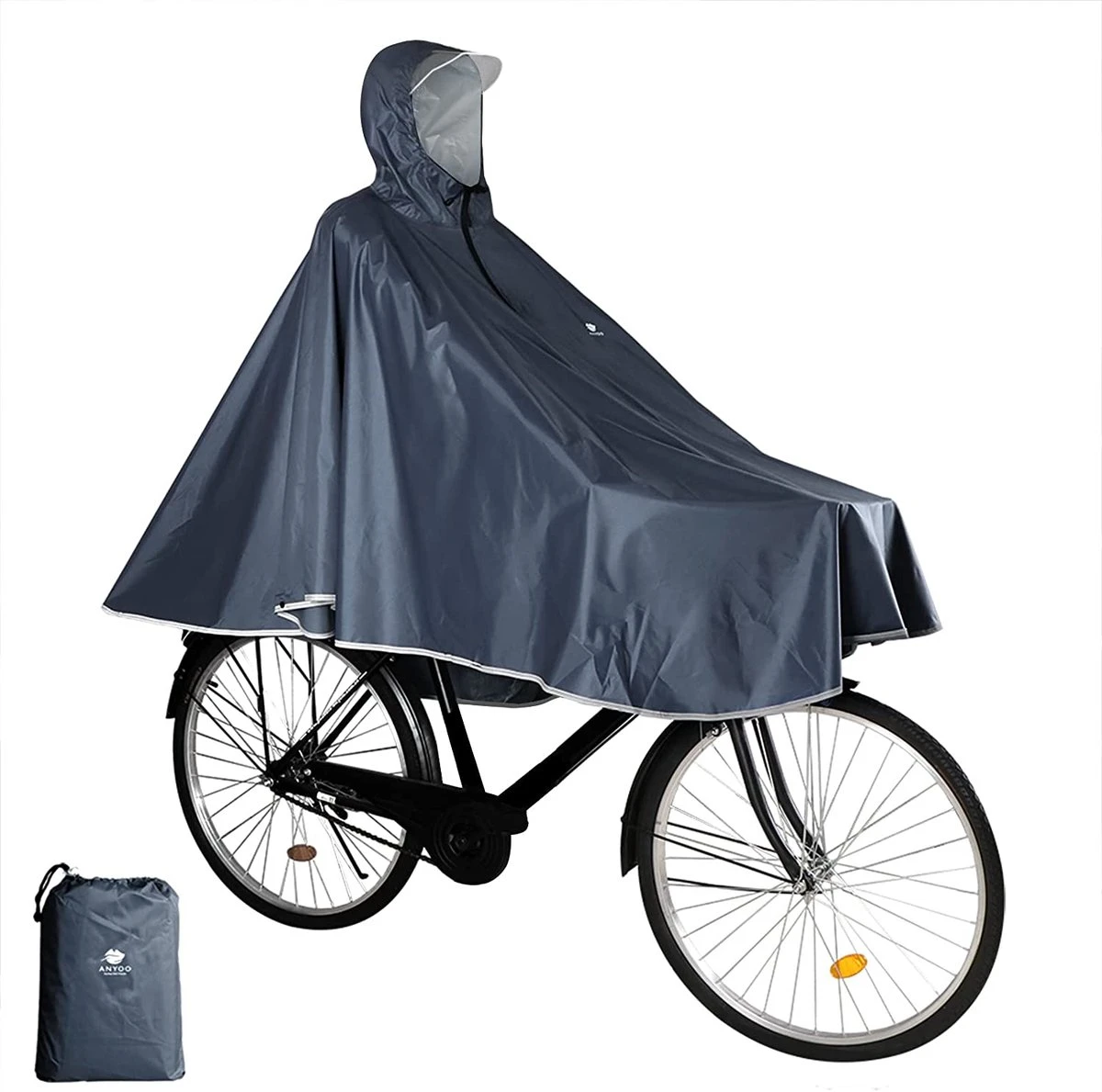 Anyoo Waterdichte Fietsponcho Fiets Regenjas Jas Capes Lichtgewicht Compact Herbruikbaar Voor Jongens Mannen Vrouwen Volwassenen 3 Anyoo Waterdichte Fietsponcho Fiets Regenjas Jas Capes Lichtgewicht Compact Herbruikbaar Voor Jongens Mannen Vrouwen Volwassenen