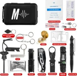 MGR Noodpakket – Survival Kit – Outdoor – Survival Kit Outdoor – Survival Mes – Zaklamp – 18-Delig -Bol 1200x1189 4