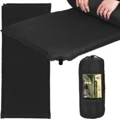 Springos Slaapmat | Zelfopblazend | 180 Cm | Inclusief Hoes | Zwart -Bol 1200x1190 10