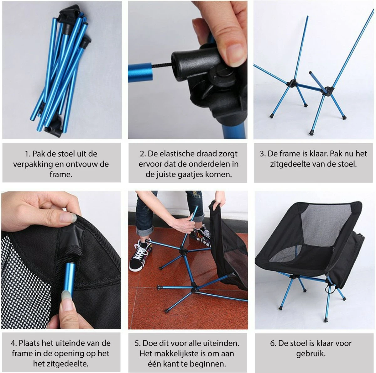 Lopoleis® Campingstoel – Campingstoel Opvouwbaar – Visstoel – Vouwstoel – Strandstoel – Inklapbaar – Lichtgewicht – Outdoor Stoel - Hoge Rugleuning 8 Lopoleis® Campingstoel – Campingstoel Opvouwbaar – Visstoel – Vouwstoel – Strandstoel – Inklapbaar – Lichtgewicht – Outdoor Stoel - Hoge Rugleuning - Afbeelding 6