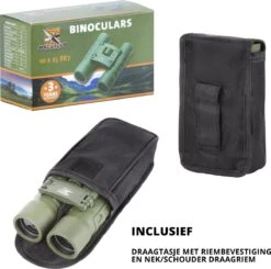 MacGyver Verrekijker 10 X 25 Bak7 - Compact Voor Reis En Stadions - Met Schouderriem En Draagtas - Ook Voor Brildragers - Groen -Bol 1200x1191 13