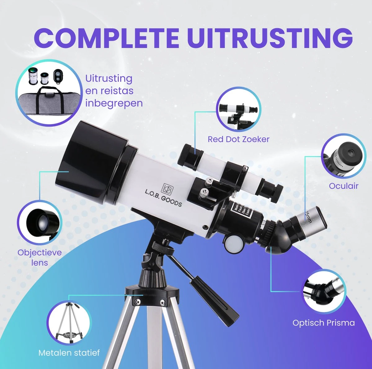 Monoculaire Telescoop - Sterrenkijker - Astronomie - Nachtkijker - Sterrenkunde - Waterproof - Maanfilter - Reistas 8 Monoculaire Telescoop - Sterrenkijker - Astronomie - Nachtkijker - Sterrenkunde - Waterproof - Maanfilter - Reistas - Afbeelding 6