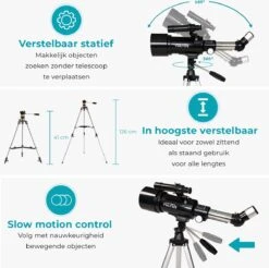 Vultus Telescoop - 200x Vergroting - Sterrenkijker Volwassenen / Gevorderden - Inclusief Statief En Draagtas - Vultus - 40070 -Bol 1200x1195 2