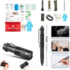 Merkloos Noodpakket - 35 In 1 Survival Pakket - Survival Kit - Survival Set - Noodpakket Rampenrugzak - Noodpakket Oorlog - EHBO Kit - Inclusief Overlevingshandleiding - Camouflage -Bol 1200x1195 6