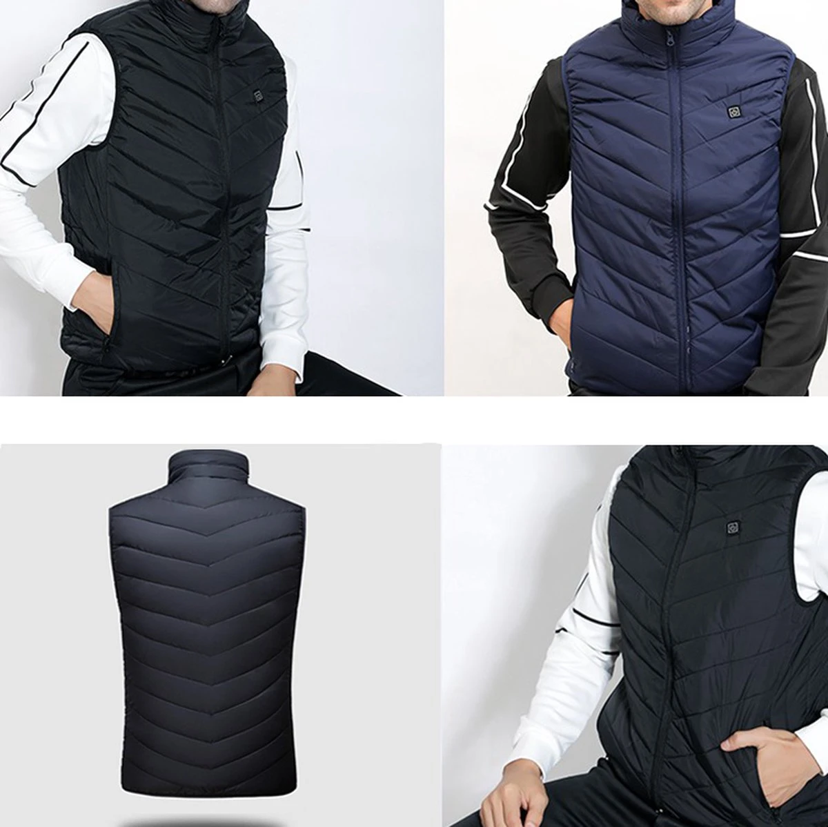 Verwarmde Bodywarmer - Verwarmd Vest - Warmte Vest - Elektrisch Verwarmd Vest - Verwarmde Kleding - Verwarmde Jas - Thermo Vest - XS 5 Verwarmde Bodywarmer - Verwarmd Vest - Warmte Vest - Elektrisch Verwarmd Vest - Verwarmde Kleding - Verwarmde Jas - Thermo Vest - XS - Afbeelding 3