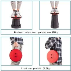 Kampeerkruk - Uitschuifbare Kruk - Rood/Zwart- Tot 120 Kg - Travel Stool - Opvouwbare Campingkruk - Inklapbaar Krukje - Telescopische Kruk - Camping - Outdoor 14 Kampeerkruk - Uitschuifbare Kruk - Rood/Zwart- Tot 120 Kg - Travel Stool - Opvouwbare Campingkruk - Inklapbaar Krukje - Telescopische Kruk - Camping - Outdoor -Bol 1200x1198 3