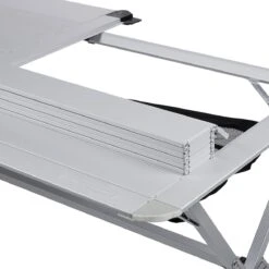 Campart Campingtafel XL TA-0806 - Opvouwbaar, Lichtgewicht En Met Verstelbare Poten - Kampeertafel Inklapbaar Inclusief Opbergtas - 140 X 80 X 70 Cm - Wit -Bol 1200x1199 1