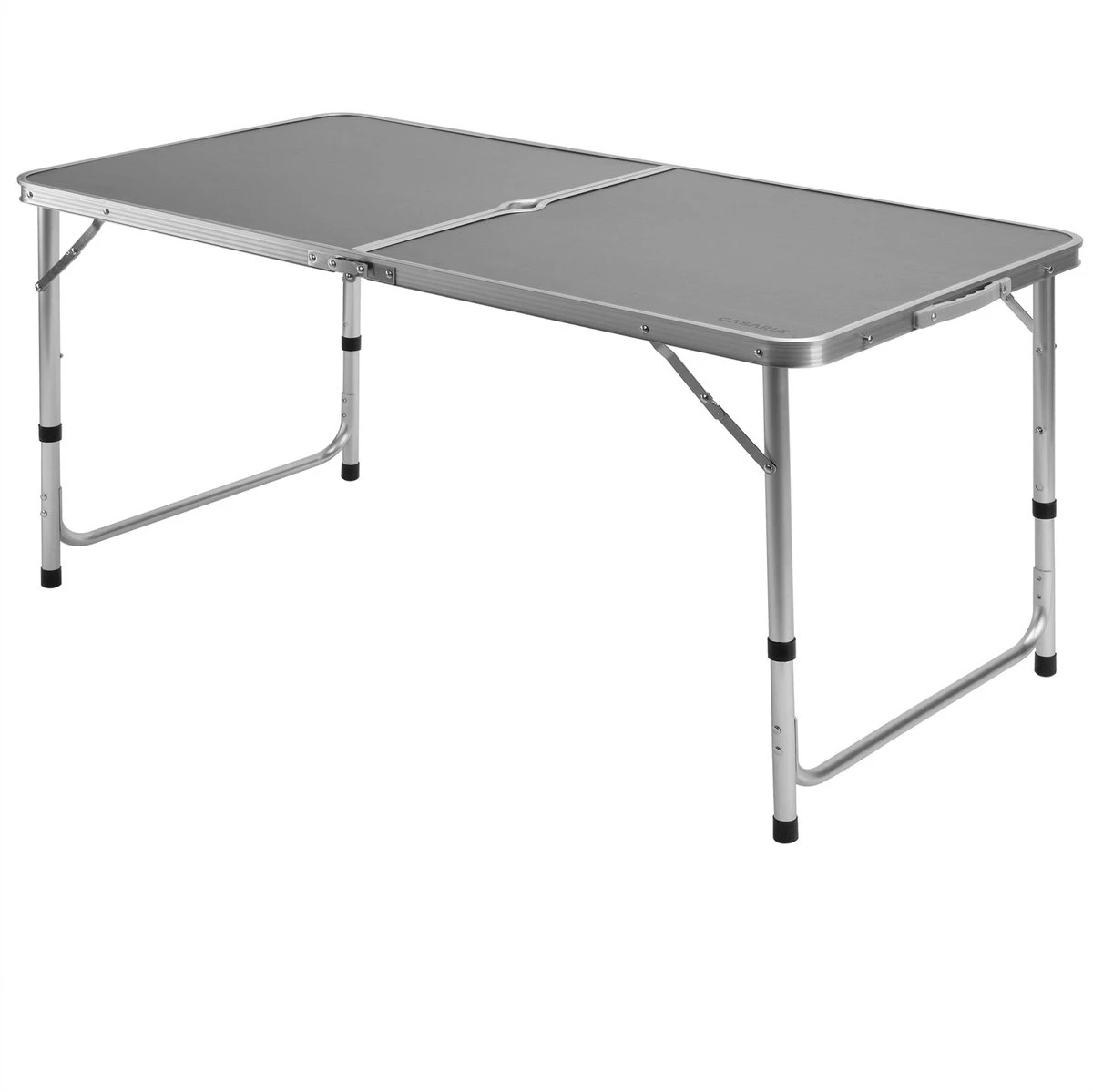 Casaria Campingtafel – Inklapbaar Verstelbaar - 120x60x70 Cm Grijs 3 Casaria Campingtafel – Inklapbaar Verstelbaar - 120x60x70 Cm Grijs