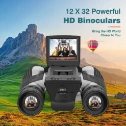 DrPhone V3 HD Digitale Camera Verrekijker Met 2.0 Inch Lcd-scherm - 12X32 – 1080P - Foto Video-Opname – Zwart/Zilver -Bol 1200x1200 1002