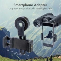 LifeGoods Verrekijker - 10x42 - Inclusief Smartphone Adapter, Lensdoppen, Nekkoord En Draagtas -Bol 1200x1200 1033