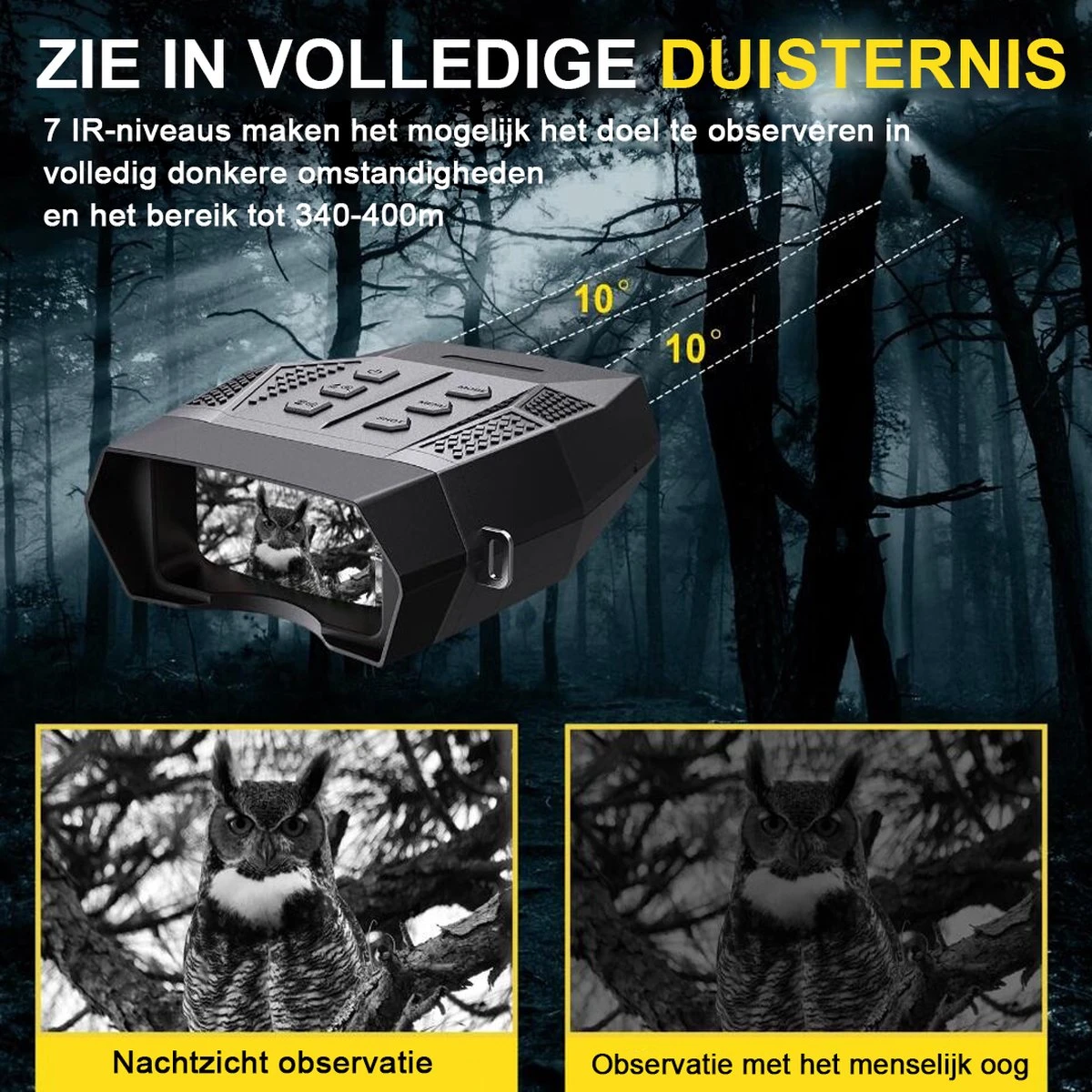 Nachtkijker Met Infrarood - Nachtkijkker Met Digitale Camera - Nachtkijker Met Warmtebeeld - Verrekijker Met Nachtzicht - Zwart - 1 12 Nachtkijker Met Infrarood - Nachtkijkker Met Digitale Camera - Nachtkijker Met Warmtebeeld - Verrekijker Met Nachtzicht - Zwart - 1 - Afbeelding 10