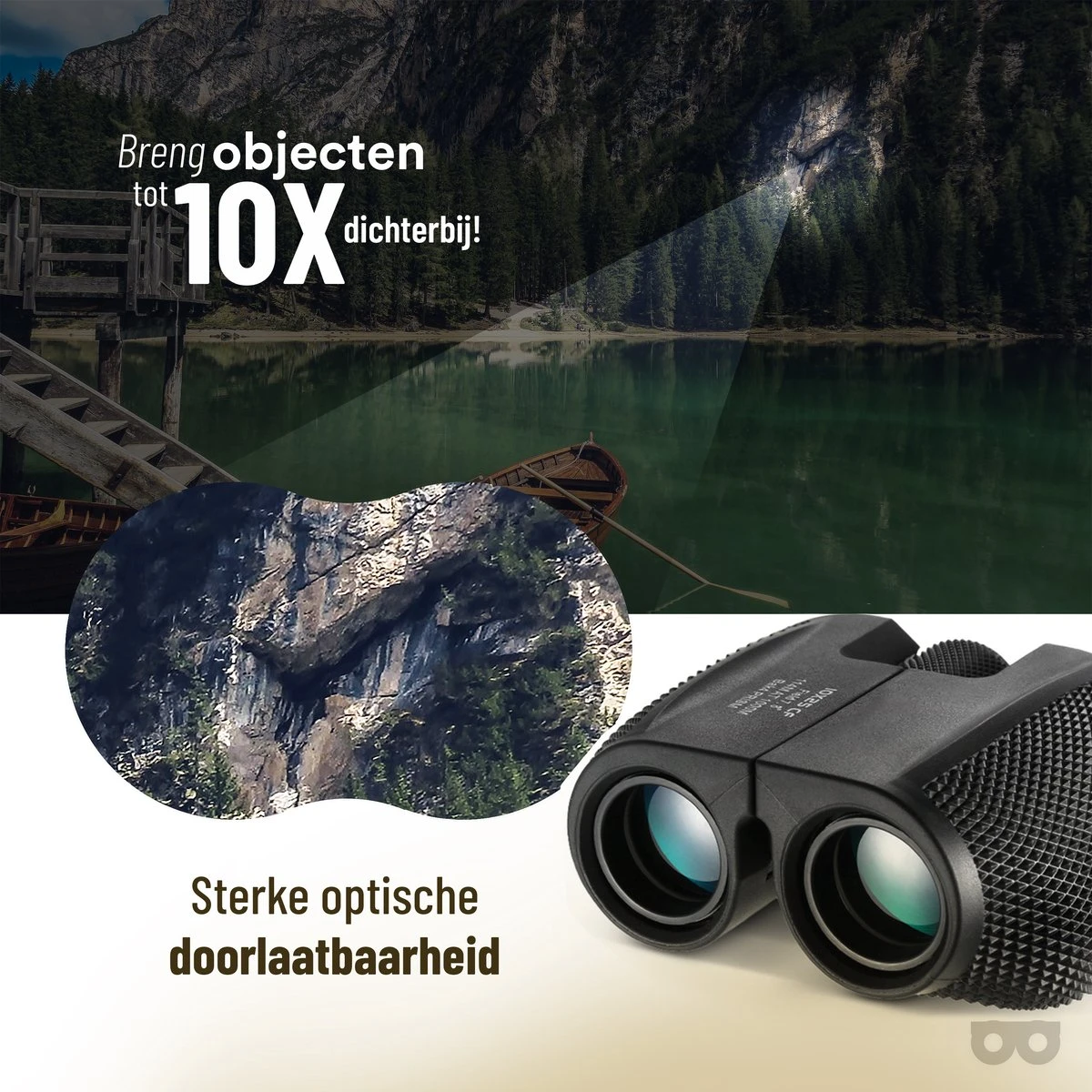 Zoomble® Verrekijker Inclusief Nekkoord En Draagtasje – 10x25 - E-book Vogelspotten - Compact - Geschikt Voor Vogelaars, Outdoor, Hiking - Volwassenen & Kinderen - Verkijker 9 Zoomble® Verrekijker Inclusief Nekkoord En Draagtasje – 10x25 - E-book Vogelspotten - Compact - Geschikt Voor Vogelaars, Outdoor, Hiking - Volwassenen & Kinderen - Verkijker - Afbeelding 7