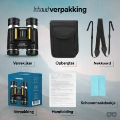 Zoomble® Verrekijker Inclusief Nekkoord En Draagtasje - 20x22 - Compact - Geschikt Voor Vogelaars, Theater, Outdoor & Jagen - Volwassenen & Kinderen - Verkijker -Bol 1200x1200 1066