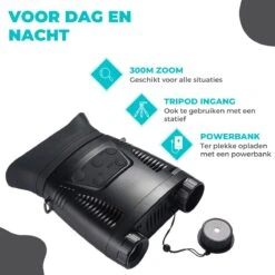 RYCE ® Nachtkijker PRO Met Digitale Camera - TIJDELIJKE ACTIE! - Gratis SD Kaart 8GB - Infrarood - Warmtebeeld - Verrekijker - Nightvision - Richtkijker - 300M -Bol 1200x1200 1088