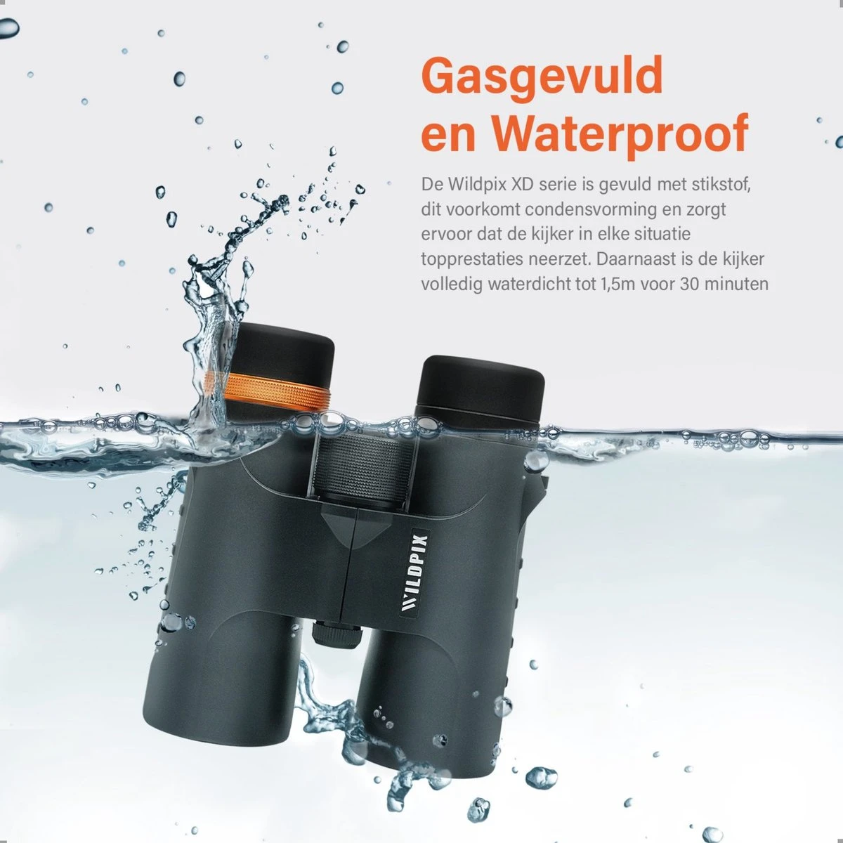 Waterdichte Verrekijker Wildpix XD 10x42 - Compact En Gas Gevuld Voor Volwassenen - Vogelen , Wildlife En Outdoor - Zwart 9 Waterdichte Verrekijker Wildpix XD 10x42 - Compact En Gas Gevuld Voor Volwassenen - Vogelen , Wildlife En Outdoor - Zwart - Afbeelding 7