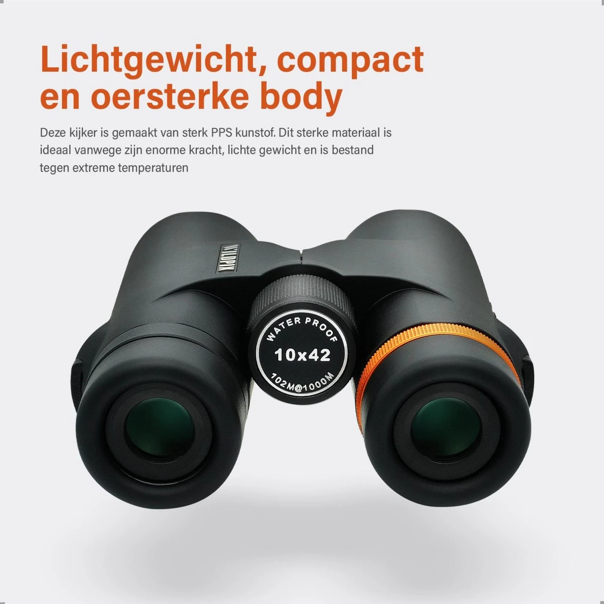 Waterdichte Verrekijker Wildpix XD 10x42 - Compact En Gas Gevuld Voor Volwassenen - Vogelen , Wildlife En Outdoor - Zwart 10 Waterdichte Verrekijker Wildpix XD 10x42 - Compact En Gas Gevuld Voor Volwassenen - Vogelen , Wildlife En Outdoor - Zwart - Afbeelding 8