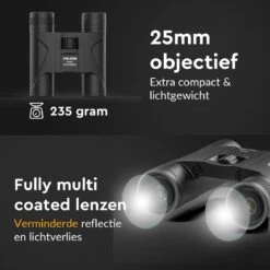 Volcan Verrekijker - 10x25 - Voor Volwassene - HD - Spatwaterdicht - Met Draagtas En Nekkoord - Zwart -Bol 1200x1200 1107