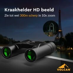 Volcan Verrekijker - 10x25 - Voor Volwassene - HD - Spatwaterdicht - Met Draagtas En Nekkoord - Zwart -Bol 1200x1200 1108