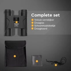 Volcan Verrekijker - 10x25 - Voor Volwassene - HD - Spatwaterdicht - Met Draagtas En Nekkoord - Zwart -Bol 1200x1200 1110