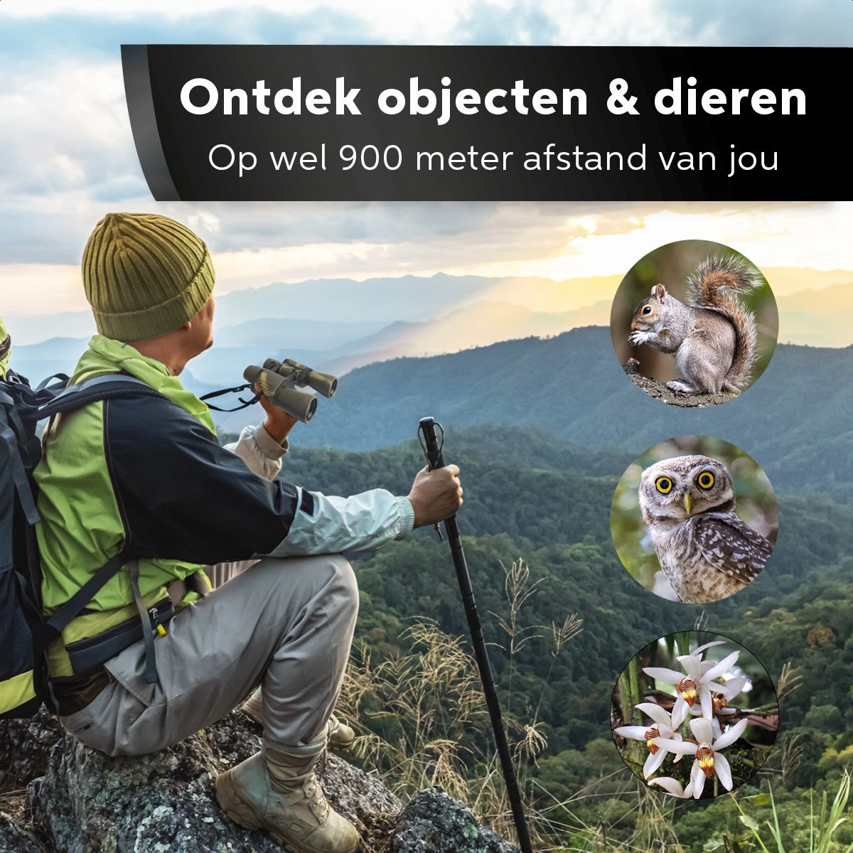 Living Nine Verrekijker - 20x50 - Met Draagkoord & Opbergtas - Multi-Coated - Waterdicht - BaK4-Prisma - Voor Volwassene En Kinderen 7 Living Nine Verrekijker - 20x50 - Met Draagkoord & Opbergtas - Multi-Coated - Waterdicht - BaK4-Prisma - Voor Volwassene En Kinderen - Afbeelding 5