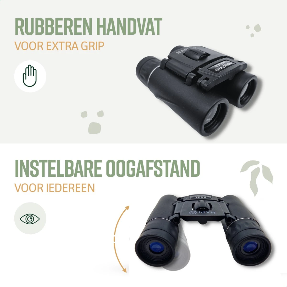 NAPI Verrekijker 8x21 - Compact En Licht - BAK4 - Voor Kinderen & Volwassenen - Hoge Kwaliteit - Inclusief Draagtas En Nekkoord 5 NAPI Verrekijker 8x21 - Compact En Licht - BAK4 - Voor Kinderen & Volwassenen - Hoge Kwaliteit - Inclusief Draagtas En Nekkoord - Afbeelding 3