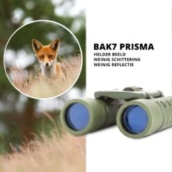 MacGyver Verrekijker 10 X 25 Bak7 - Compact Voor Reis En Stadions - Met Schouderriem En Draagtas - Ook Voor Brildragers - Groen -Bol 1200x1200 1139