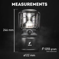 Favour L0944 Retro LED Lantaarn Hoog Vermogen 1300 Lumen, Vintage Design, Tuinlantaarn, Camping Lamp, Stormlantaarn Kleurtemperatuur Instelbaar Warm Wit Tot Koel Wit, Traploos Dimbaar Incl. Kaarslichtstand -Bol 1200x1200 1189