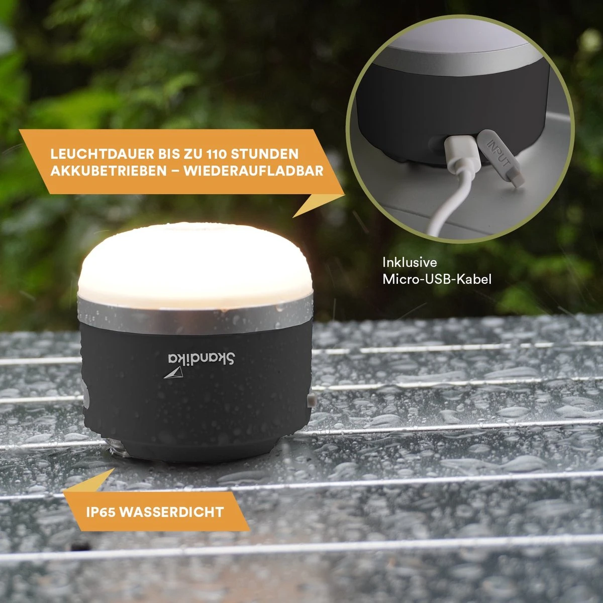 Skandika Campinglamp Tarfala – Tentlampen – Campinglampen – Kampeerlamp – Tentlamp Oplaadbaar, Traploos Dimbaar, Ophanghaak, USB Aansluiting – 3600 MAh Powerbank – Warm Wit, Koel Wit, 110 H Batterij – Tentlamp Buiten – Energieklasse A ++ - Zwart 5 Skandika Campinglamp Tarfala – Tentlampen – Campinglampen – Kampeerlamp – Tentlamp Oplaadbaar, Traploos Dimbaar, Ophanghaak, USB Aansluiting – 3600 MAh Powerbank – Warm Wit, Koel Wit, 110 H Batterij – Tentlamp Buiten – Energieklasse A ++ - Zwart - Afbeelding 3