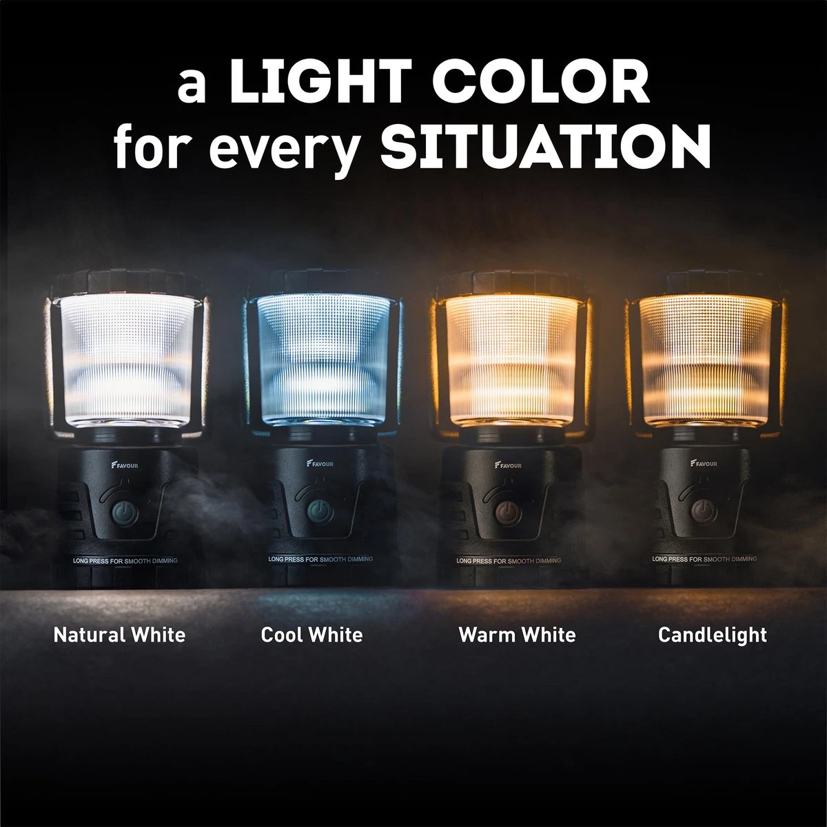 Favour L0434 Camping Lamp LED, 1105 Lumen, IP64, Waterdicht, Draagbare Kampeerlamp, Tentlamp, Schokbestendig, 4 Verschillende Lichtmodi Inclusief Kaarslicht-modus, Afneembaar Deksel & Compact Formaat 12 Favour L0434 Camping Lamp LED, 1105 Lumen, IP64, Waterdicht, Draagbare Kampeerlamp, Tentlamp, Schokbestendig, 4 Verschillende Lichtmodi Inclusief Kaarslicht-modus, Afneembaar Deksel & Compact Formaat - Afbeelding 10