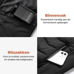 Basila® Elektrische Bodywarmer Met Powerbank - S/M - 11 Heating Zones - Tot 65°C - Thermo Kleding - Heated Vest - Elektrische Kleding - Thermo Vest - Verwarmde Vest - Verwarmde Bodywarmer 22 Basila® Elektrische Bodywarmer Met Powerbank - S/M - 11 Heating Zones - Tot 65°C - Thermo Kleding - Heated Vest - Elektrische Kleding - Thermo Vest - Verwarmde Vest - Verwarmde Bodywarmer -Bol 1200x1200 130