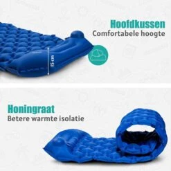 TRVLMORE Slaapmat - Zelfopblazend - 1 Persoons - Ingebouwde Pomp En Kussen - Blauw 16 TRVLMORE Slaapmat - Zelfopblazend - 1 Persoons - Ingebouwde Pomp En Kussen - Blauw -Bol 1200x1200 1366