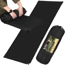 Springos Slaapmat | Zelfopblazend | 180 Cm | Inclusief Hoes | Zwart -Bol 1200x1200 1372