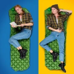 TRVLMORE Slaapmat - Zelfopblazend - 1 Persoons - Ingebouwde Pomp En Kussen - Groen -Bol 1200x1200 1377