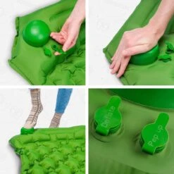 TRVLMORE Slaapmat - Zelfopblazend - 1 Persoons - Ingebouwde Pomp En Kussen - Groen -Bol 1200x1200 1378