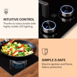 Illuminosa Domino Gaskookplaat 2-pits Sabaf Branders Glaskeramiek -Bol 1200x1200 1431