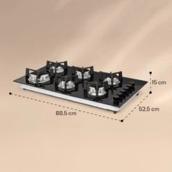 Trifecta 6 Gaskookplaat 6-pits Grote, Normale En Extra Glaskeramische Branders -Bol 1200x1200 1439