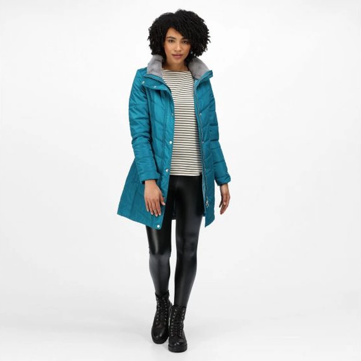 De Regatta Parthenia Baffle Jas - Jas - Dames - Geïsoleerd - Waterafstotend - Turkoois 12 De Regatta Parthenia Baffle Jas - Jas - Dames - Geïsoleerd - Waterafstotend - Turkoois - Afbeelding 10