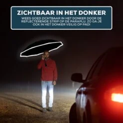 Stormparaplu - Opvouwbaar - 105 CM - Paraplu - Automatisch In En Uit Klapbaar - Stormbestendig Tot 140 Km/h - Luxe Beschermhoes 14 Stormparaplu - Opvouwbaar - 105 CM - Paraplu - Automatisch In En Uit Klapbaar - Stormbestendig Tot 140 Km/h - Luxe Beschermhoes -Bol 1200x1200 1558