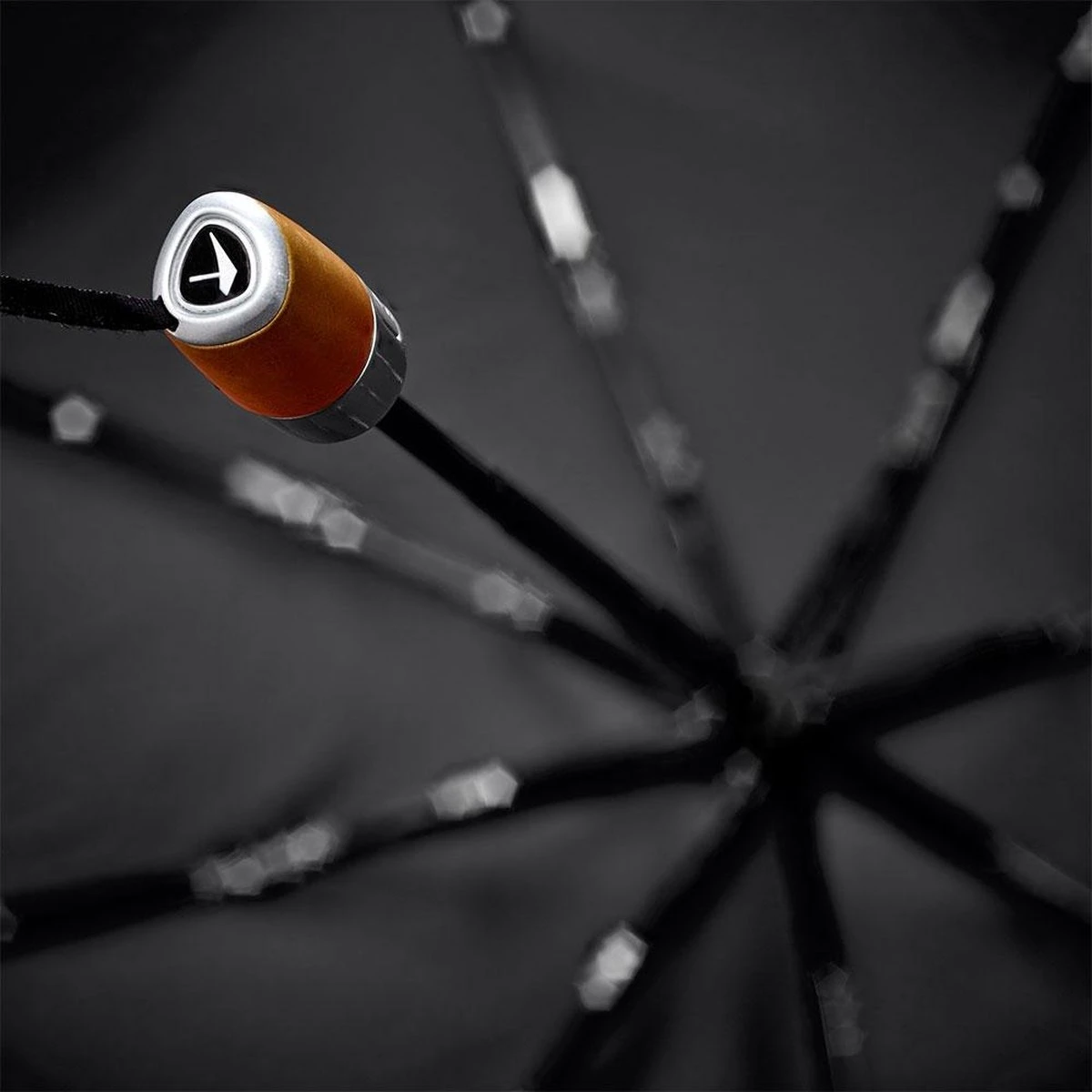 Senz Automatic Deluxe Stormparaplu - Paraplu - Opvouwbaar - Pure Black 7 Senz Automatic Deluxe Stormparaplu - Paraplu - Opvouwbaar - Pure Black - Afbeelding 5