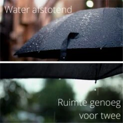 Bushifi Stormparaplu Paraplu - Opvouwbaar - Zwart - 10 Panelen - Polsband -Bol 1200x1200 1651