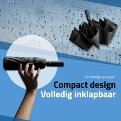GOAT Outdoor® Stormparaplu - Paraplu - Opvouwbaar - Windproof Tot 100kmp/u - ⌀ 105 Cm - Paraplu - Zwart -Bol 1200x1200 1684