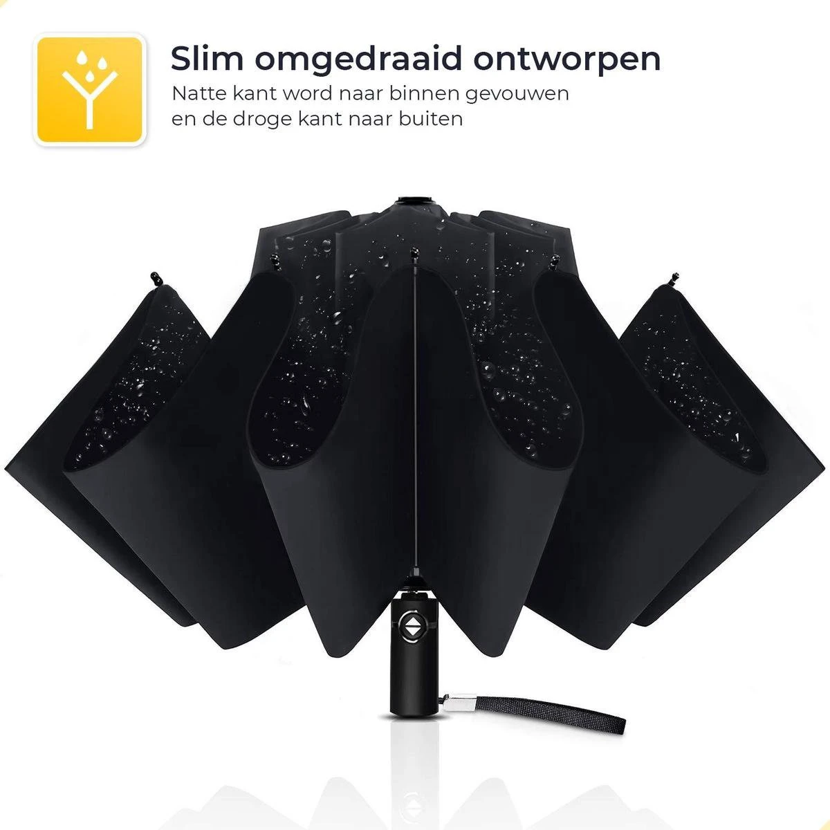 NovaQ Storm Paraplu Opvouwbaar - Paars - Polsband - Automatisch Uitklapbaar - Tot 100p/u Windproof - 110cm - 12 Panelen 6 NovaQ Storm Paraplu Opvouwbaar - Paars - Polsband - Automatisch Uitklapbaar - Tot 100p/u Windproof - 110cm - 12 Panelen - Afbeelding 4