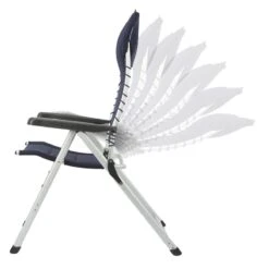 Campart Campingstoel CH-0592 - Opvouwbaar Met Hoofdsteun - 7 Verstelbare Standen - Lichtgewicht - Blauw -Bol 1200x1200 177