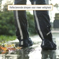 Amazy Regenoverschoenen + Gratis Opbergtas (maat 44/45 | Hoog) - Waterdichte En Antislip Schoenovertrekken Met Reflectoren Voor Droge, Schone Schoenen, Zelfs In De Regen, Sneeuw Of Stof. -Bol 1200x1200 1803