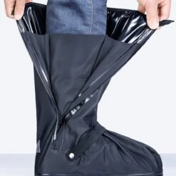 Somstyle Overschoenen - Maat 43-45 - Schoenovertrekken - Waterdicht & Reflecterend - Unisex - Hoog - Donkerblauw -Bol 1200x1200 1820